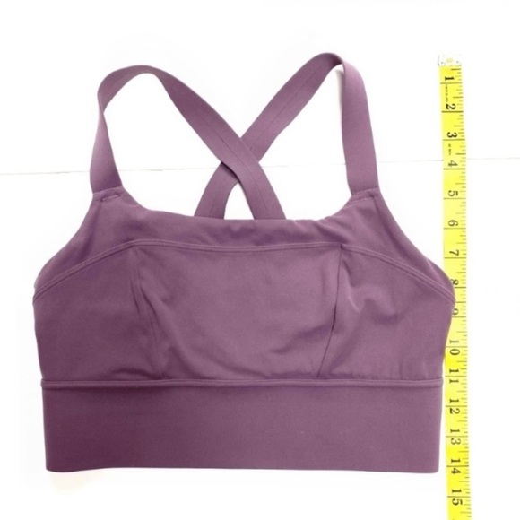 ATHLETA Formation Longline Cross Strap Workout Sports Bra in Purple Pink Size S - Picture 7 of 7